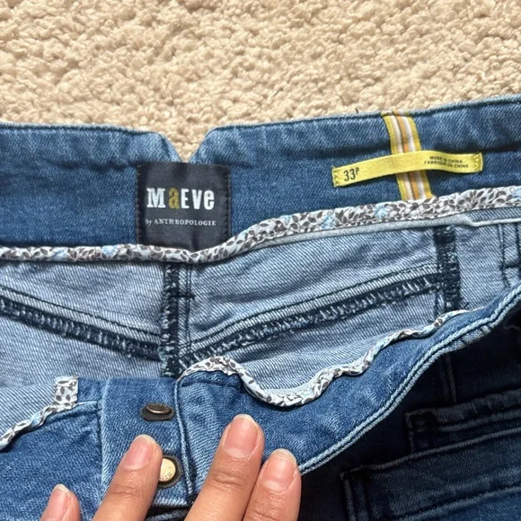 Anthropologie Dark Blue Flare Jeans - Picture 3 of 10